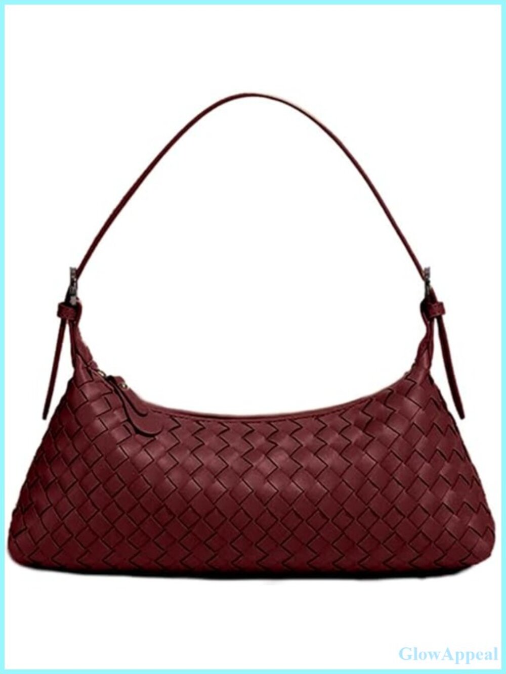 Woven Faux Leather Hobo Shoulder Bag Crossbody Tote Purse for Women